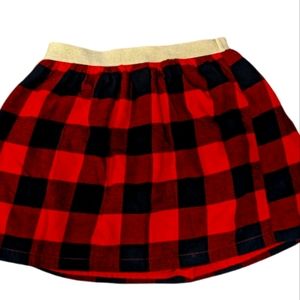 Girls buffalo print skirt